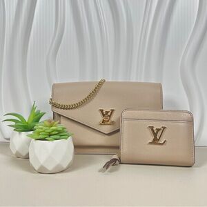 SOLD - Authentic Louis Vuitton Mylockme Pochette & Lockme Coin Purse